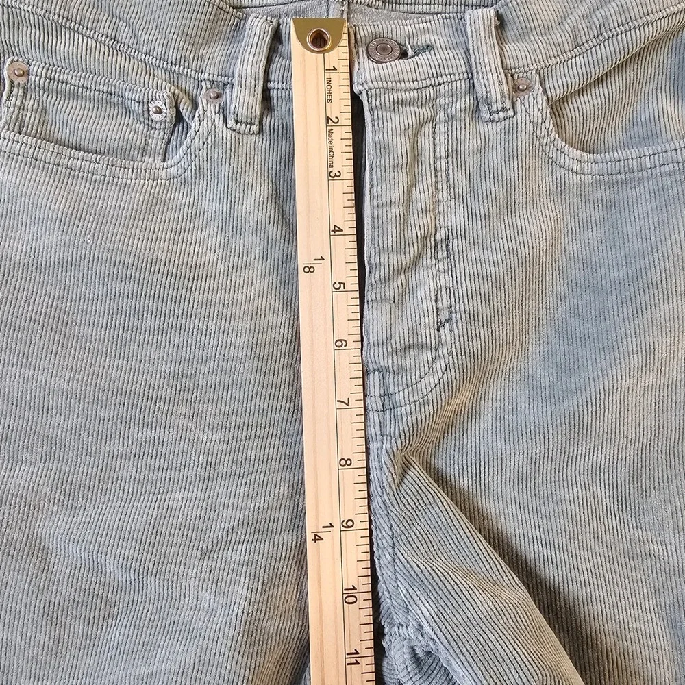 Lucky Brand Stevie High Rise‎ Flare Corduroy Pants Sage Green 8/29R